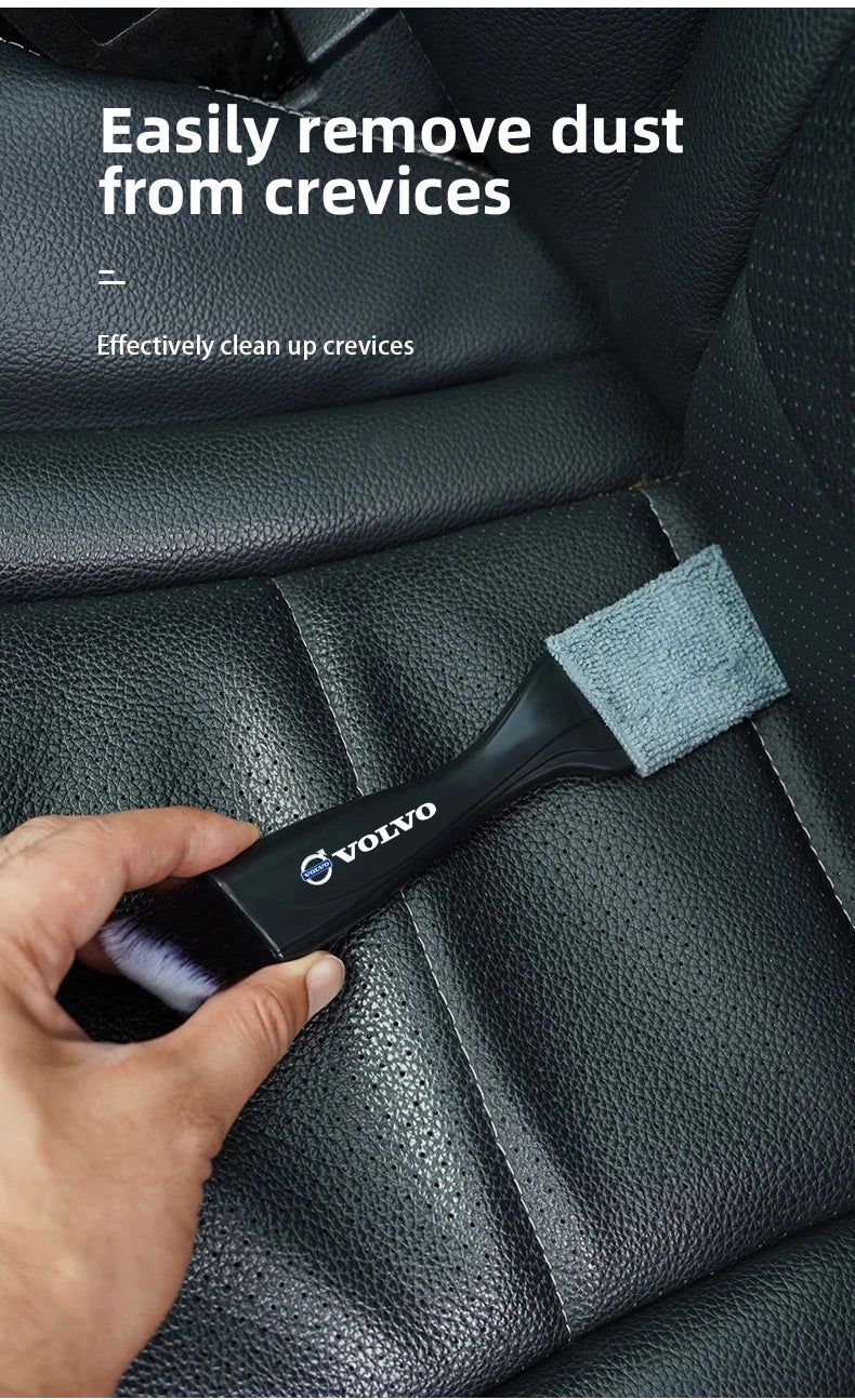 Brosse de nettoyage de ventilation de voiture, outils de dépoussiérage intérieur automobile pour Volvo Xc60 Xc90 V40 V60 S60 V50 V90 S80 C40 XC40 V70 XC70