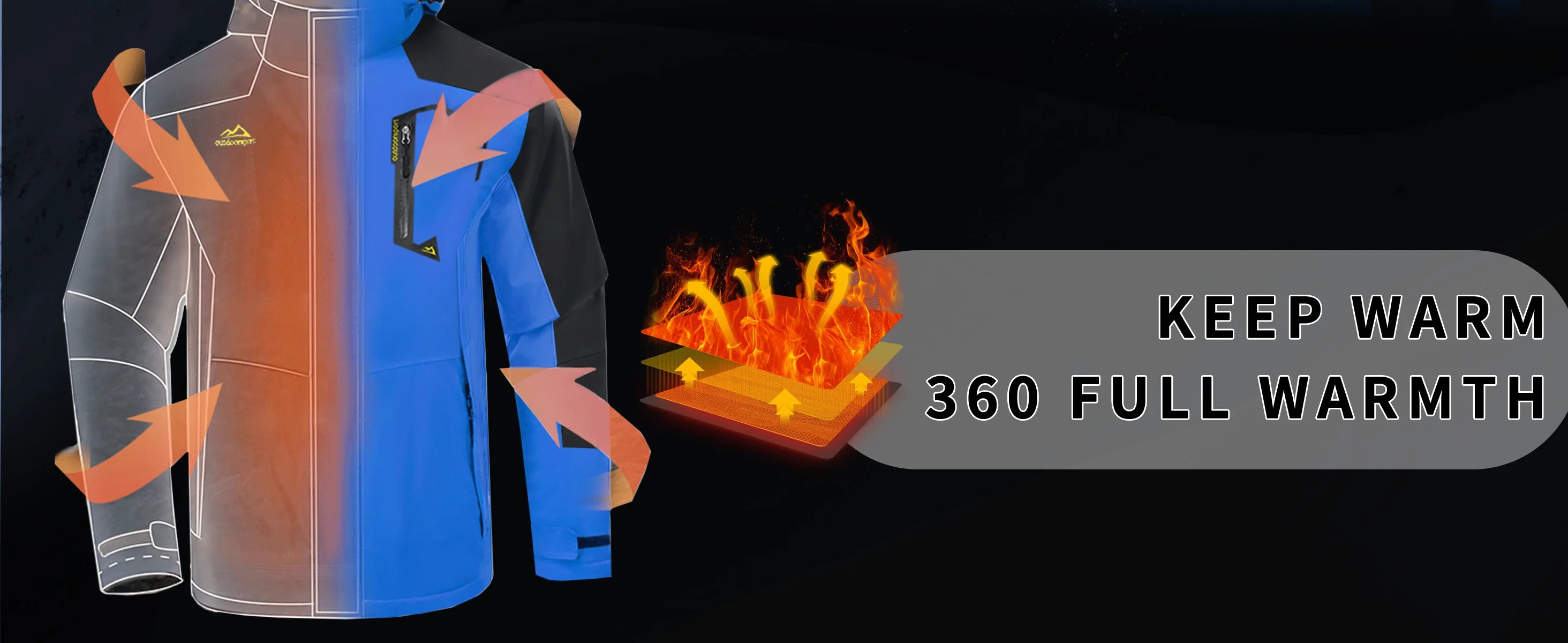 TACVASEN vestes de Ski d'hiver pour hommes manteaux polaires imperméables veste de Snowboard thermique isolée Parka imperméable avec capuche Parka homme