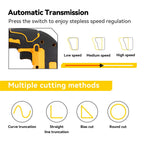 MELLWIN 3500 tr/min scie sauteuse électrique sans fil 31 lames scie courbe sans fil outil de travail du bois multifonction pour Makita broche de batterie 18V