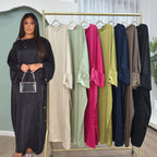 Robe Abaya de Luxe 2026 pour Femmes Musulmanes, Ramadan, Aïd, Arabie Saoudite, Vêtements de Fête Jalabiya, Turquie, Robe Longue Modeste Islamique
