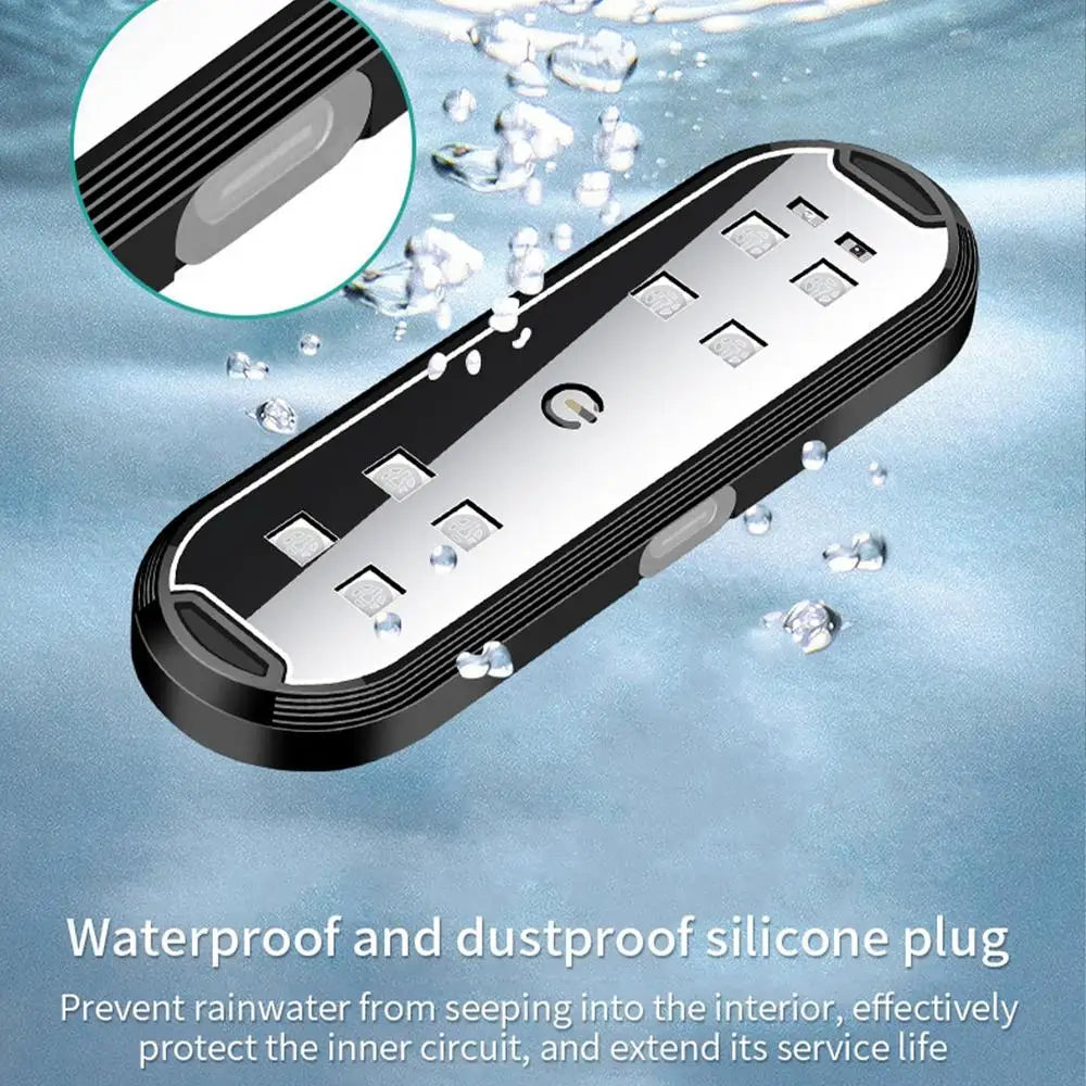 Éclairage ambiant voiture USB Rechargeable porte de voiture lumière bienvenue courtoisie lumière voiture atmosphère avertissement lampes coloré clignotant lumière