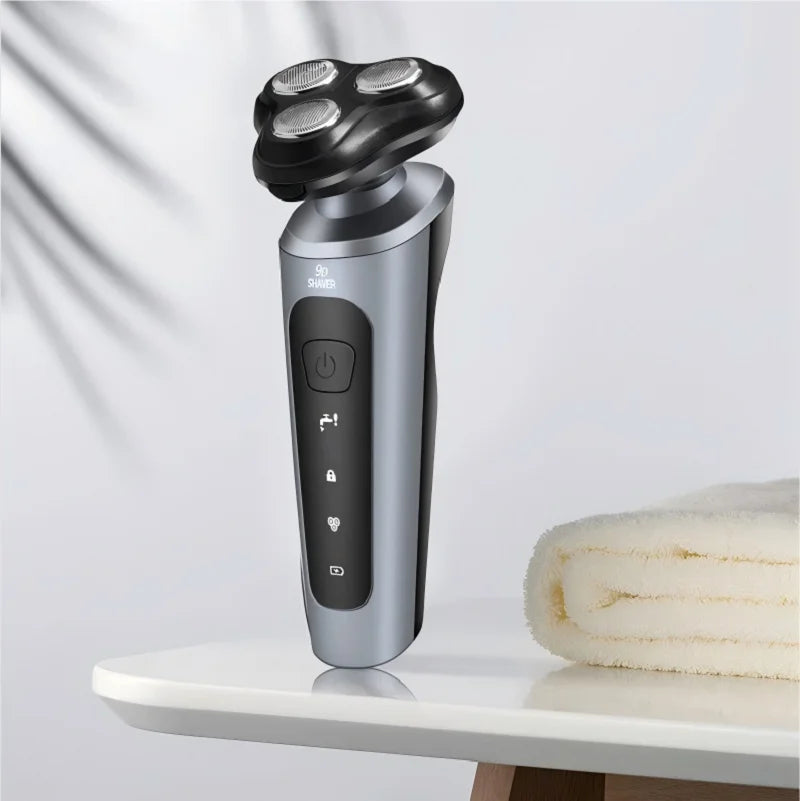 Rasoir Rechargeable Intelligent pour hommes rasoir à barbe humide/sec ABS Tondeuse dissolvant barbe rasoir Rechargeable pour peau lisse