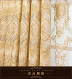 Rideaux de luxe brodés en Chenille européenne, pour salon, chambre à coucher, fenêtre, ensemble élégant, cantonnière, rideaux occultants personnalisés
