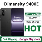 Oneplus Ace 5 édition de course d'origine téléphone portable dimension 9400E 50.0MP caméra 6.77 "AMOLED 144HZ 80W Charge 7100mAh batterie