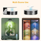 Applique murale LED magnétique, lumières magnétiques à intensité variable, 360 °   Lampe de nuit de projecteur d'armoire de télécommande tactile de rotation