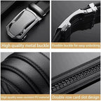 Ceinture pour hommes d'affaires de mode véritable marque de luxe ceinture boucle en métal ceinture en cuir PU de haute qualité ceinture souple avec pantalon Cargo jean