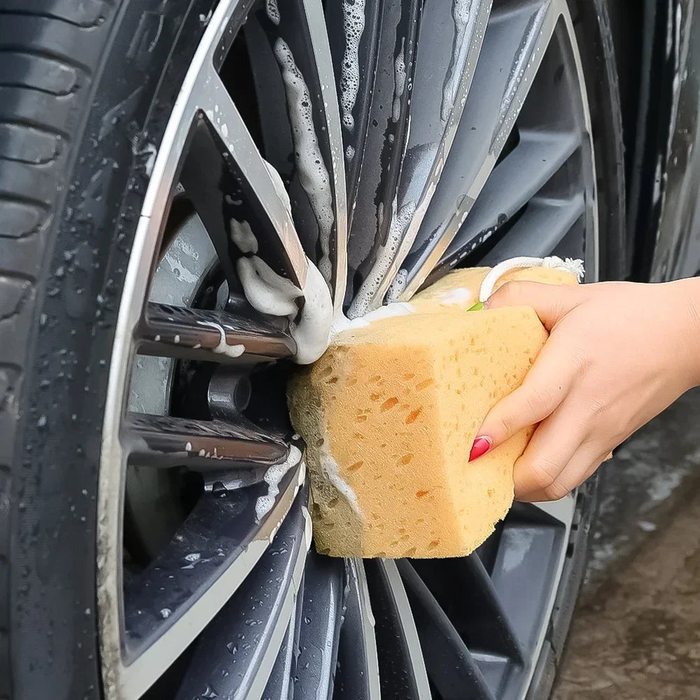 Éponge de lavage de voiture, grandes éponges en nid d'abeille, brosse pour dépoussiérage, détails, outils de nettoyage de voiture, accessoires de moto et de voiture