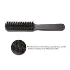 Manche en bois poils de sanglier barbe brosse outil de rasage brosse à cheveux en bois courbé hommes barbe rasage brosse coiffeur moustache brosses