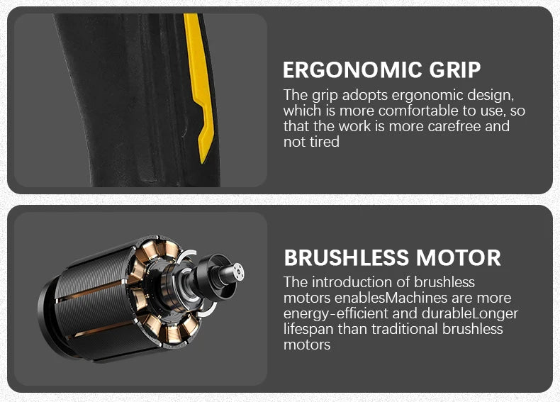 Clé électrique sans balais à couple élevé 1000N · M, clé à chocs de 1/2 pouces, grande Machine-outil de Service pour broche de batterie Dewalt 20V
