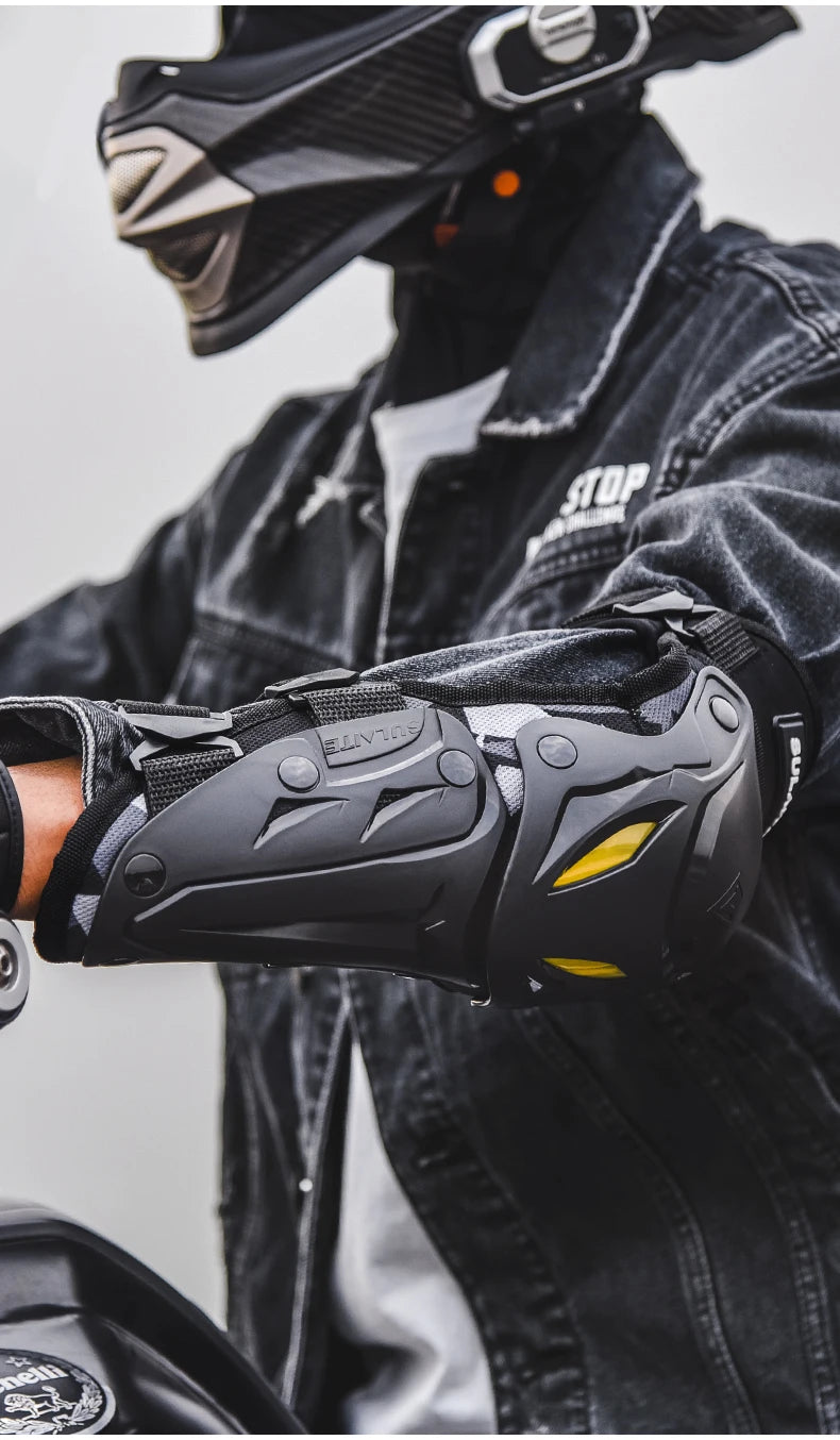 Genouillères de Motocross, Protection de Moto, coudière d'équitation, genouillères de course tout-terrain pour vtt
