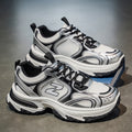 2026 nouvelles baskets pour hommes à semelles épaisses augmentant la hauteur, chaussures décontractées polyvalentes respirantes en maille de Style rétro