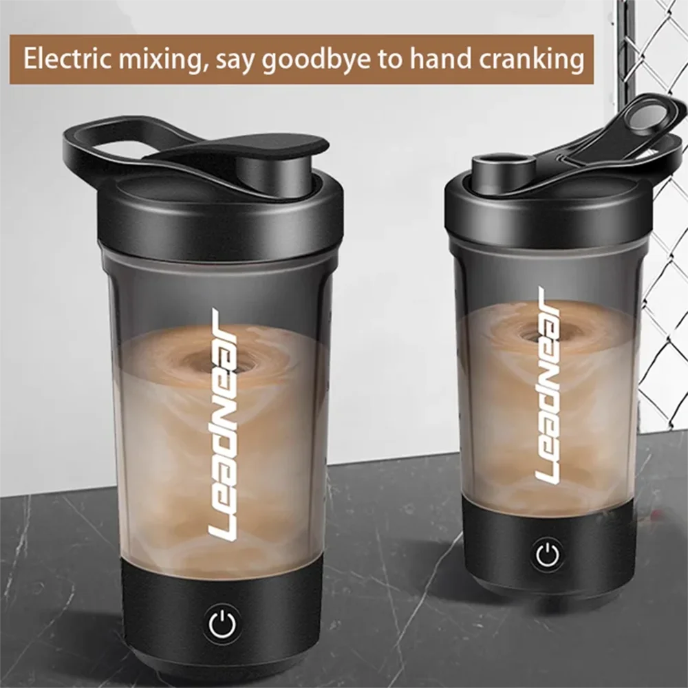 Nouveau : Bouteille mélangeuse automatique électrique pour protéines en poudre, shaker, mélangeur, bouteille à secouer, bouilloire à lait et café pour accessoires de cuisine