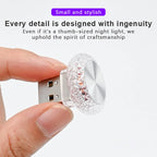 Mini lumière ambiante LED USB Portable pour voiture, lampes d'ambiance décoratives pour intérieur automobile, lumière d'ambiance, lumière d'ordinateur, Plug Play