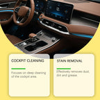Nettoyant pour intérieur de voiture, élimine efficacement les taches de graisse de la poussière, nettoie les vernis du tableau de bord intérieur améliore la brillance, Agent de rénovation