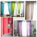 Rideaux de fenêtre en tulle rose Tyys Perconsidering, 1 côté, décoration romantique pour la maison, salon, seulement le criblage de fenêtre