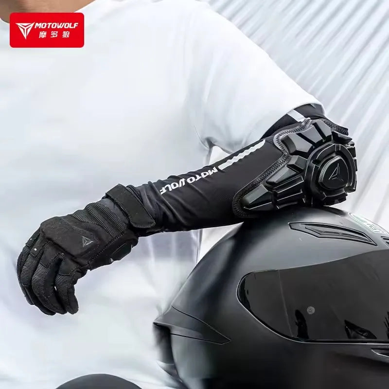 MOTOWOLF été moto coudières vtt cyclisme coude Protection Motocross coudière protecteur BMX DH ATV motocycliste équipement