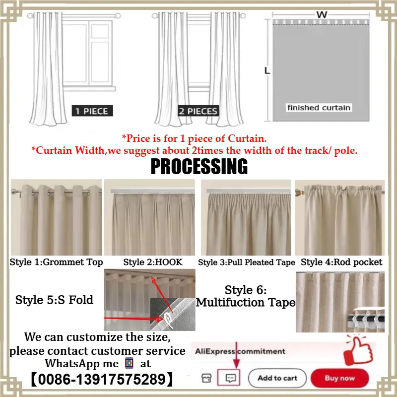 Rideaux en chenille beige épais à chevrons sur mesure pour salon, salle à manger, chambre à coucher – Décoration occultante de luxe et tendance