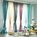 Rideaux de fenêtre en tulle rose Tyys Perconsidering, 1 côté, décoration romantique pour la maison, salon, seulement le criblage de fenêtre