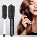 Outils professionnels de coiffure - Appareil de lissage des cheveux pour salons de beauté - Peigne et brosse lissante chauffante pour cheveux