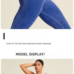 Leggings de Yoga de ponçage en Nylon pour femmes, pantalons serrés sans couture, haute élasticité, Sexy, levage des hanches, pantalons d'entraînement, de course, de gymnastique