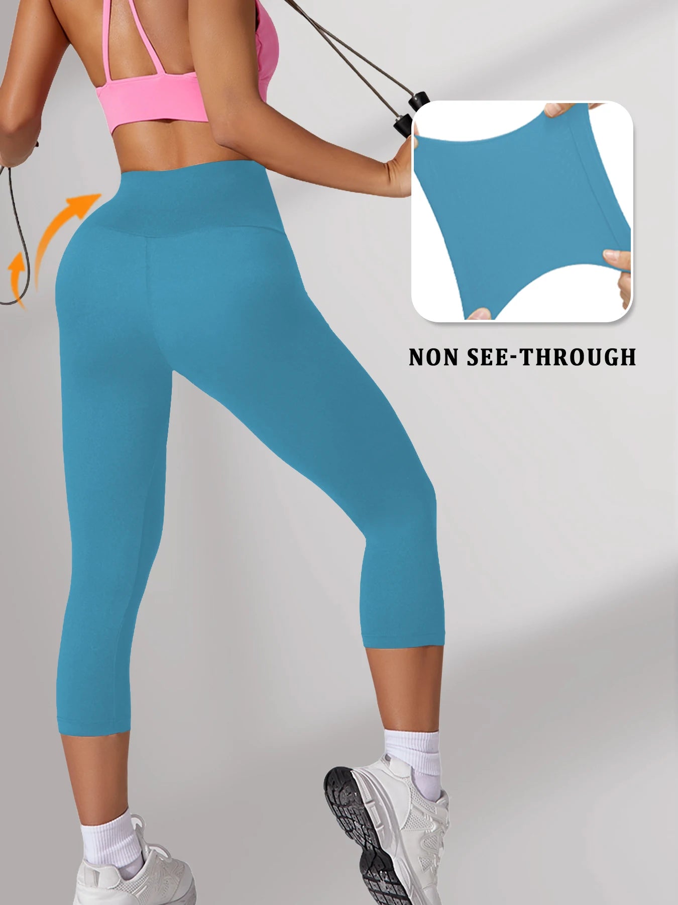 Pantalons capri taille haute pour femmes, super doux, non transparents, effet ventre plat, pour yoga, course à pied, entraînement, maison, leggings décontractés