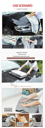 Serviette en Microcarence pour Lavage de Voiture, Accessoire Super Absorbant, pour Livres, Grill, Premium, vaccage Unique