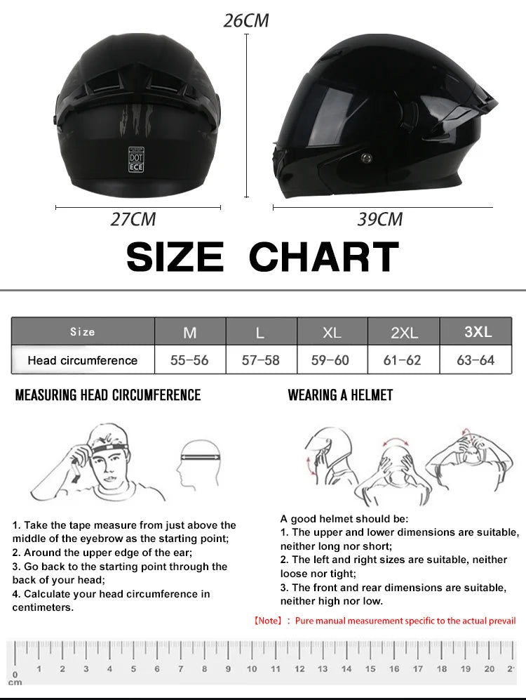 DOT Uchoose casques approuvés Crash moto équipement de protection hommes femmes casque rabattable moto visière Double soleil