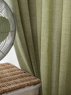 Printemps et été matcha japonais, rideaux en coton et lin vert rideaux transparents, rideaux opaques, lin luxueux pour chambres à coucher