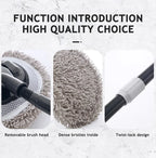 EAFC – brosse de nettoyage de voiture, Super absorbante, pour lavage de voiture, télescopique réglable, manche Long, vadrouille propre, Kit de lavage automobile