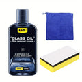 Kit d'élimination de l'huile pour vitres de voiture, élimine les taches d'eau, le film d'huile, adapté aux vitres automobiles et domestiques