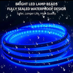 Feux diurnes à LED pour capot de voiture, démarrage par balayage, lumières décoratives, guide de capot moteur automatique DRL, lampe d'ambiance décorative, 12V, 150cm