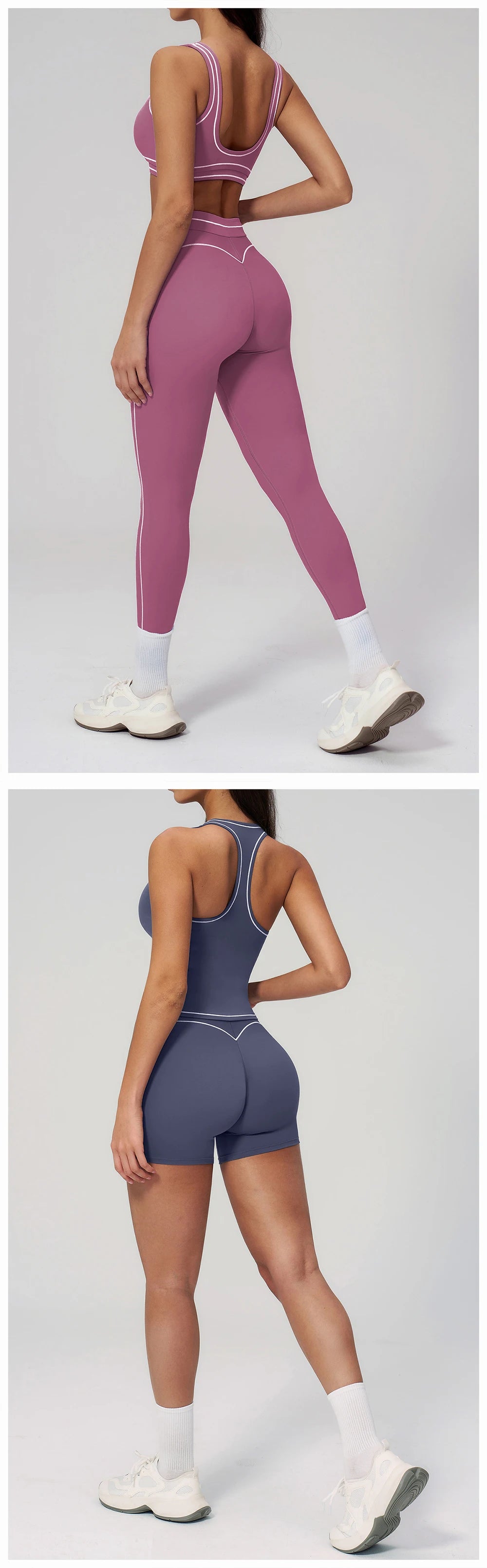 Ensemble de yoga 2 pièces pour femme, tenue de sport, vêtements de gym, ensemble soutien-gorge de sport et pantalon de course, vêtements de yoga et de sport pour femme