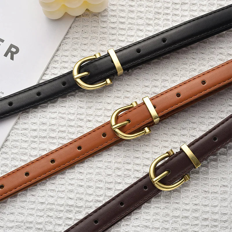 Ceinture femme mode boucle ardillon ceintures fines véritable luxe ceinture souple femmes avec pantalon Cargo jean ceinture coupe-vent ceinture en cuir PU