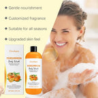 Gel Douche Exfoliant au Kaki 100ml – Hydratant, Nettoyant, Lissant, Anti-Odeurs Corporelles – Produits de Bain