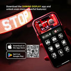 Affichage de casque LED, feu arrière de casque de Moto, voyant d'avertissement, accessoires de Moto