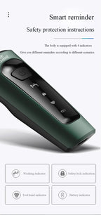 Rasoirs électriques étanches pour hommes, tondeuse électrique, support de rasoir, utilisation à sec, batterie aste, rasoirs à distance, machine de rasage