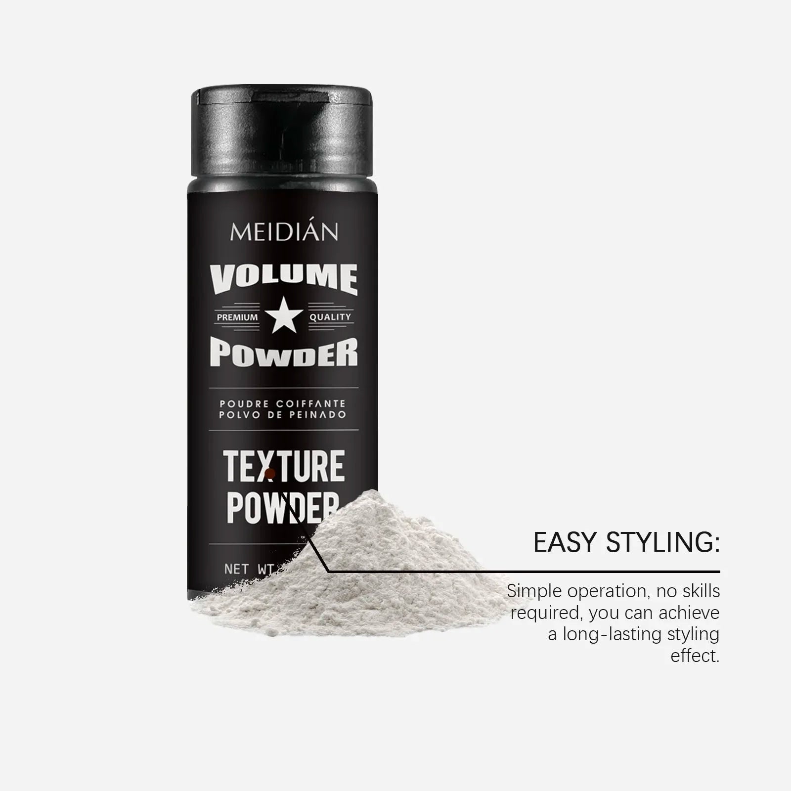 Poudre coiffante volumisante – Contrôle de l'huile, réglage rapide, adaptée au bricolage, tenue longue durée pour hommes et femmes, certifiée, non irritante