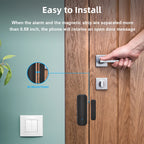 Capteur de porte et de fenêtre Tuya Zigbee, système d'alarme de sécurité pour maison intelligente, application, alarme à distance, commande vocale, noir/blanc