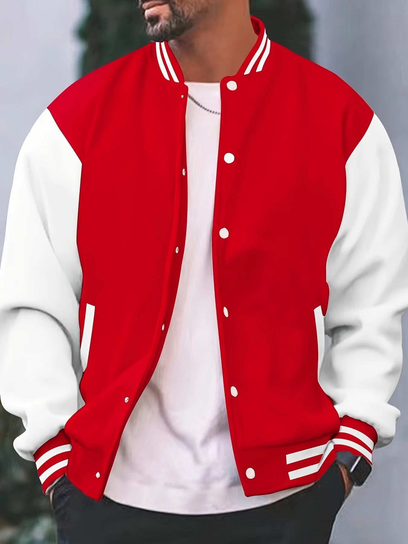 Veste de Baseball multicolore pour hommes et femmes, nouveaux boutons à la mode, polyvalente, Streetwear, automne et hiver