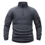 Vestes polaires tactiques pour hommes, vêtements militaires, vestes chaudes, pull à fermeture éclair, coupe-vent, sweat-shirt thermique de randonnée, manteaux épais
