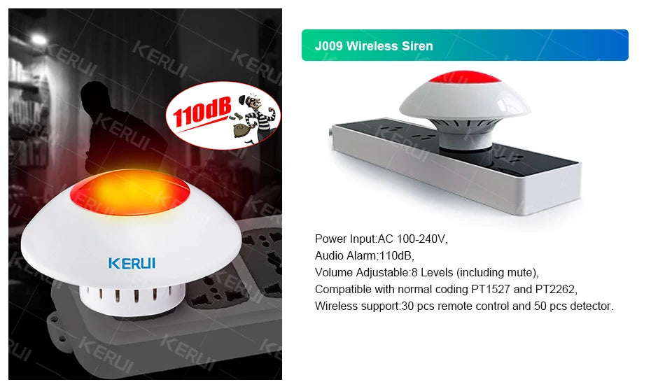 KERUI W184-Capteur de mouvement intelligent Tuya, 4G, WiFi, 101 unité de système d'alarme, sans fil, compatible Alexa, anti-cambriolage, contrôle à domicile