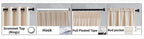 Rideaux en chenille beige épais à chevrons sur mesure pour salon, salle à manger, chambre à coucher – Décoration occultante de luxe et tendance
