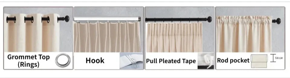 Rideaux en chenille beige épais à chevrons sur mesure pour salon, salle à manger, chambre à coucher – Décoration occultante de luxe et tendance