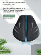Coussin de siège de moto 3D en nid d'abeille antidérapant, coussin de siège en gel pour moto, coussin de siège pour soulager la pression, accessoires de moto