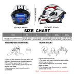 DOT Uchoose casques approuvés Crash moto équipement de protection hommes femmes casque rabattable moto visière Double soleil