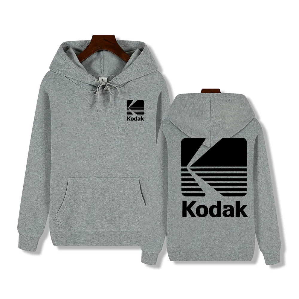 Sweat à Capuche Kodak Hip Hop Y2K — Imprimé Streetwear Rétro Homme Automne Hiver