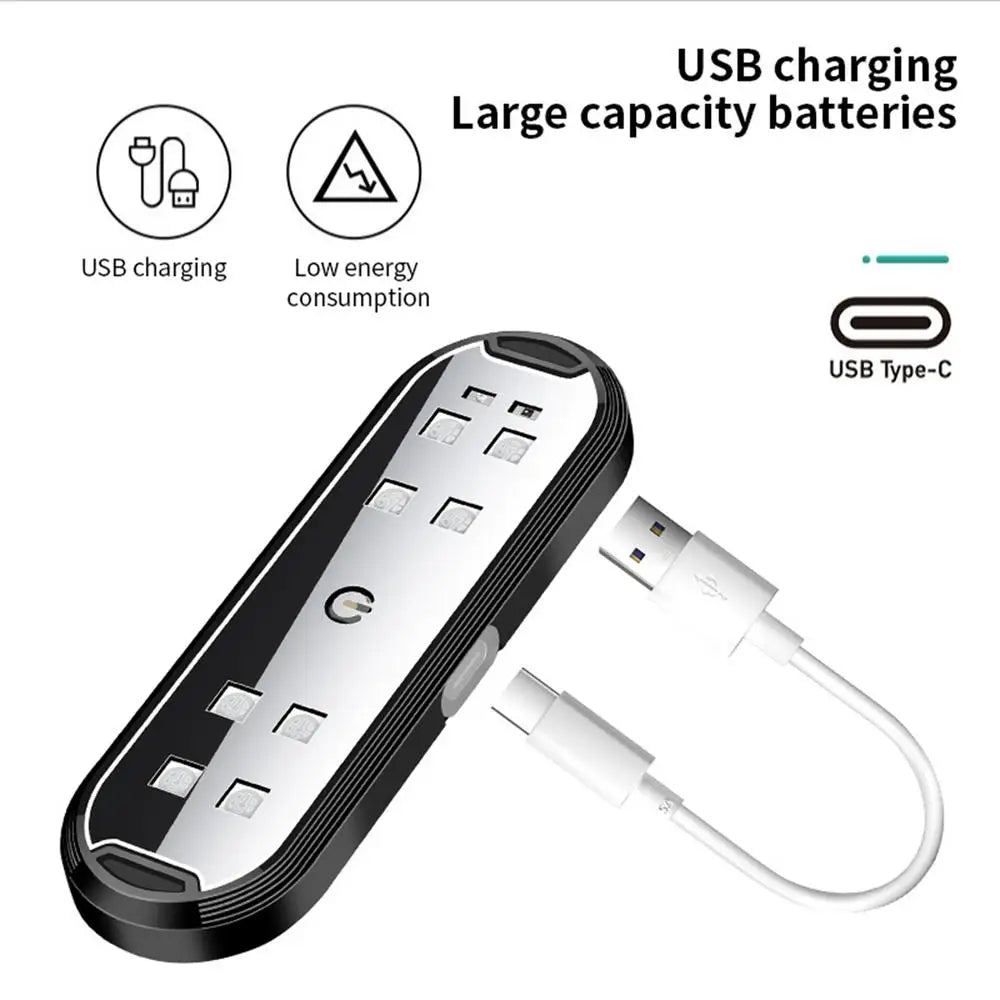 Éclairage ambiant voiture USB Rechargeable porte de voiture lumière bienvenue courtoisie lumière voiture atmosphère avertissement lampes coloré clignotant lumière