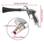 Pistolet de nettoyage de voiture, pistolet à air comprimé haute pression avec 2 buses, outils de nettoyage professionnel pour l'intérieur de la voiture, lavage à sec