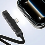 Câble USB Type C vers iOS 2-en-1 avec support de charge rapide pour iPhone 14, 13, 12, 11 et séries SE – Câbles USB-C coudés pour transfert de données