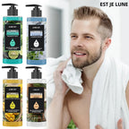 Gel douche nettoyant en profondeur pour hommes, Eucalyptus, noix de coco, parfum rafraîchissant, parfum longue durée, contrôle de l'huile, 100ml